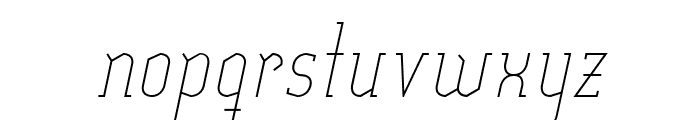 SexythingThinItalic Font LOWERCASE