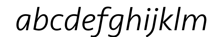 Seravek Light Italic Font LOWERCASE