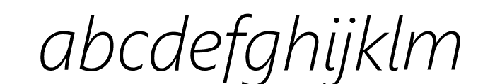 Segoe UI Light Italic Font LOWERCASE
