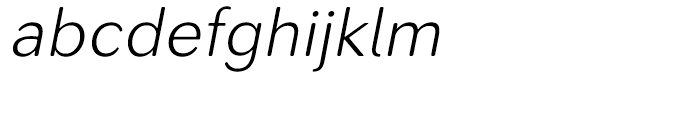 Seconda XtraSoft Thin Italic Font LOWERCASE
