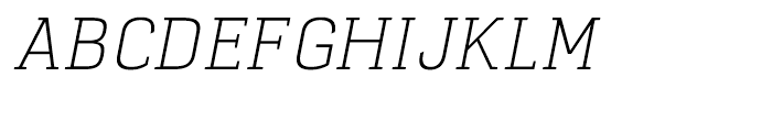 Selektor Slab Light Italic Font UPPERCASE