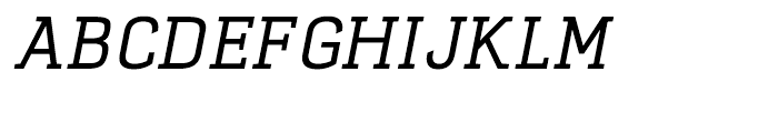 Selektor Slab Regular Italic Font UPPERCASE