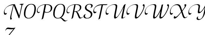 Selina Calligraphic Font UPPERCASE