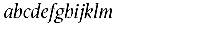 Semper Italic Font LOWERCASE