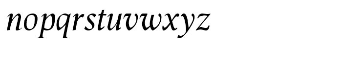 Semper Italic Font LOWERCASE
