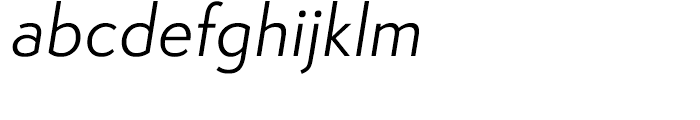Semplicita Italic Font LOWERCASE