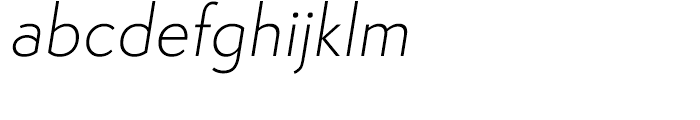 Semplicita Light Italic Font LOWERCASE