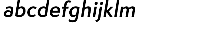 Semplicita Semibold Italic Font LOWERCASE