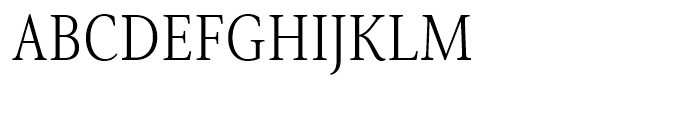 Senlot Serif Condensed Light Font UPPERCASE