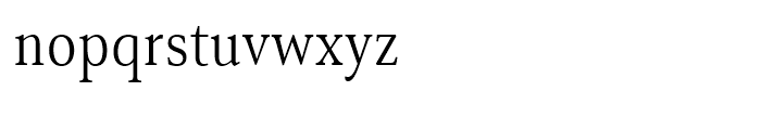 Senlot Serif Condensed Light Font LOWERCASE