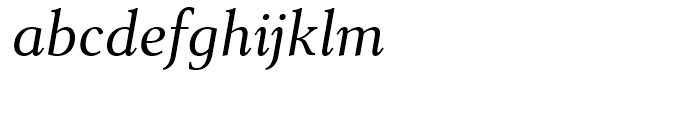 Senlot Serif Extended Regular Italic Font LOWERCASE
