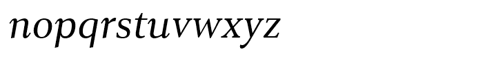 Senlot Serif Extended Regular Italic Font LOWERCASE