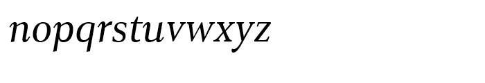 Senlot Serif Normal Regular Italic Font LOWERCASE