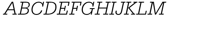 Serifa 46 Light Italic Font UPPERCASE