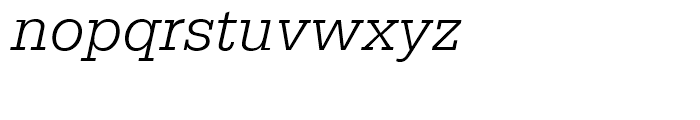 Serifa 46 Light Italic Font LOWERCASE