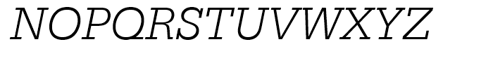 Serifa Light Italic Font UPPERCASE