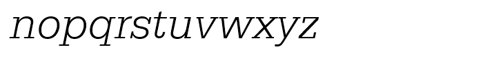 Serifa Light Italic Font LOWERCASE