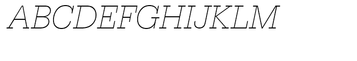 Serifa Thin Italic Font UPPERCASE