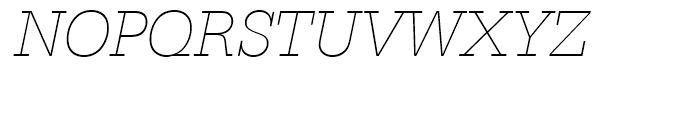 Serifa Thin Italic Font UPPERCASE