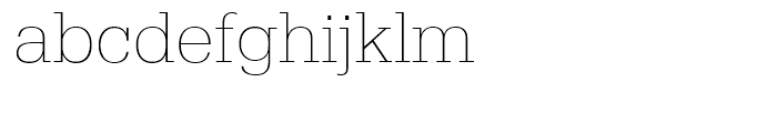 Serifa Thin Font LOWERCASE