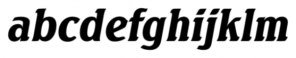 Seagull Serial Black Italic Font LOWERCASE