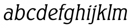 Seagull Serial Light Italic Font LOWERCASE