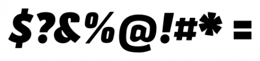 Secca UltraBlack Italic Font OTHER CHARS