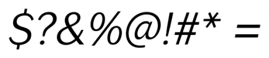 Seconda Light Italic Font OTHER CHARS