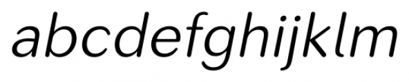 Seconda Round Light Italic Font LOWERCASE