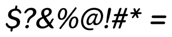 Seconda Round Medium Italic Font OTHER CHARS