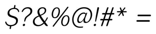 Seconda Round Thin Italic Font OTHER CHARS
