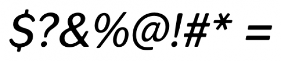 Seconda XtraSoft Medium Italic Font OTHER CHARS