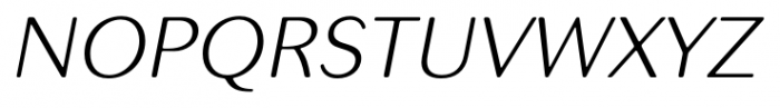 Seconda XtraSoft Thin Italic Font UPPERCASE