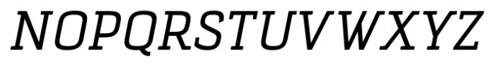 Selektor Slab Regular Italic Font UPPERCASE