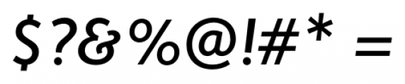 Sensibility Italic Font OTHER CHARS