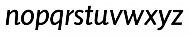 Sensibility Italic Font LOWERCASE