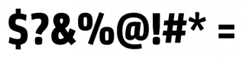 Sentico Sans DT Condensed Bold Font OTHER CHARS