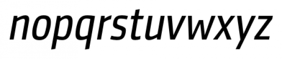 Sentico Sans DT Condensed Italic Font LOWERCASE