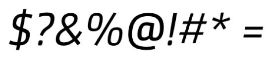 SenticoSansDT Italic Font OTHER CHARS