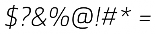 SenticoSansDT Light Italic Font OTHER CHARS