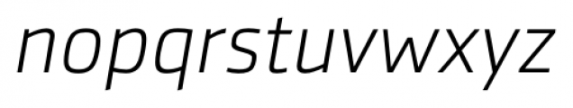 SenticoSansDT Light Italic Font LOWERCASE