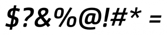 SenticoSansDT Medium Italic Font OTHER CHARS
