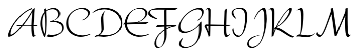 Serena Regular Font UPPERCASE