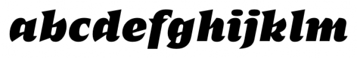 Sergio FY Black Italic Font LOWERCASE