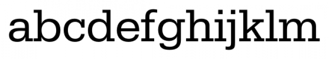 Serific Regular Font LOWERCASE