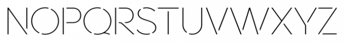 Sevigne Stencil Regular Font UPPERCASE