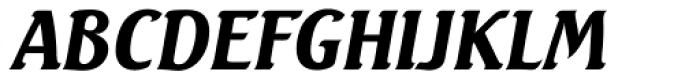 Seagull Serial Bold Italic Font UPPERCASE