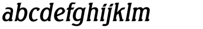 Seagull Serial Italic Font LOWERCASE