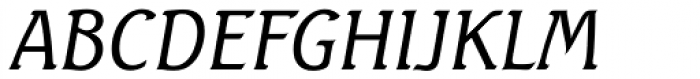 Seagull Serial Light Italic Font UPPERCASE