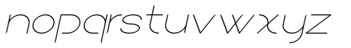 Sean Henrich ATF Extra Light Italic Font LOWERCASE
